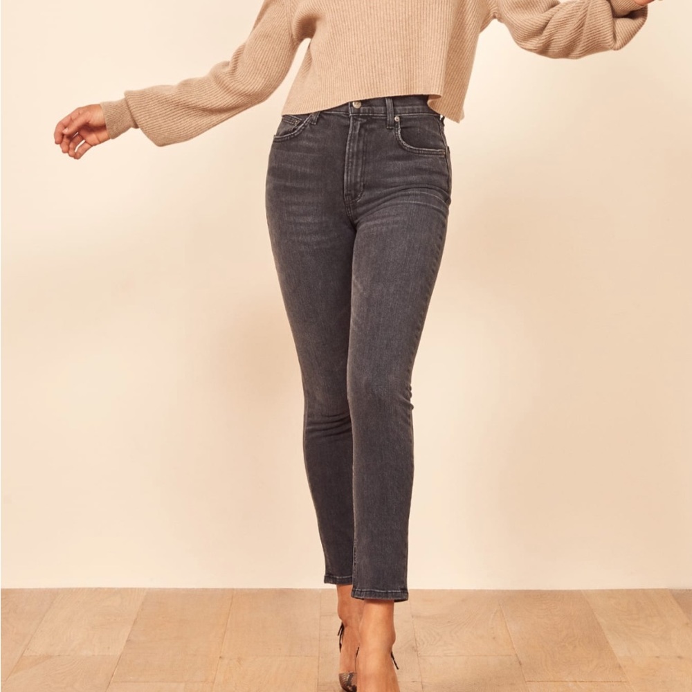 Reformation high rise skinny jeans